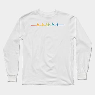 Rainbow Pride Heartbeat Long Sleeve T-Shirt